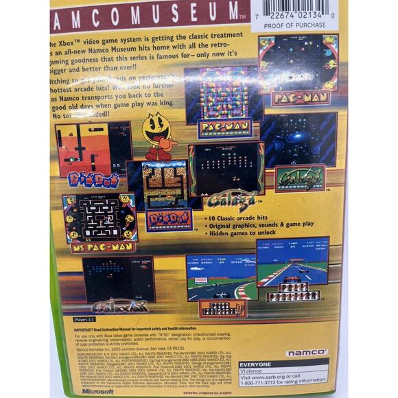 Namco Museum 2001 Original Microsoft Xbox Video Game Complete CIB Tested Working - Picture 3 of 7